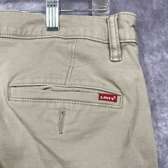 Levis XX Chino Pants Mens Tag 33x32 (33x30) Tan Standard Taper Casual - Picture 7 of 8